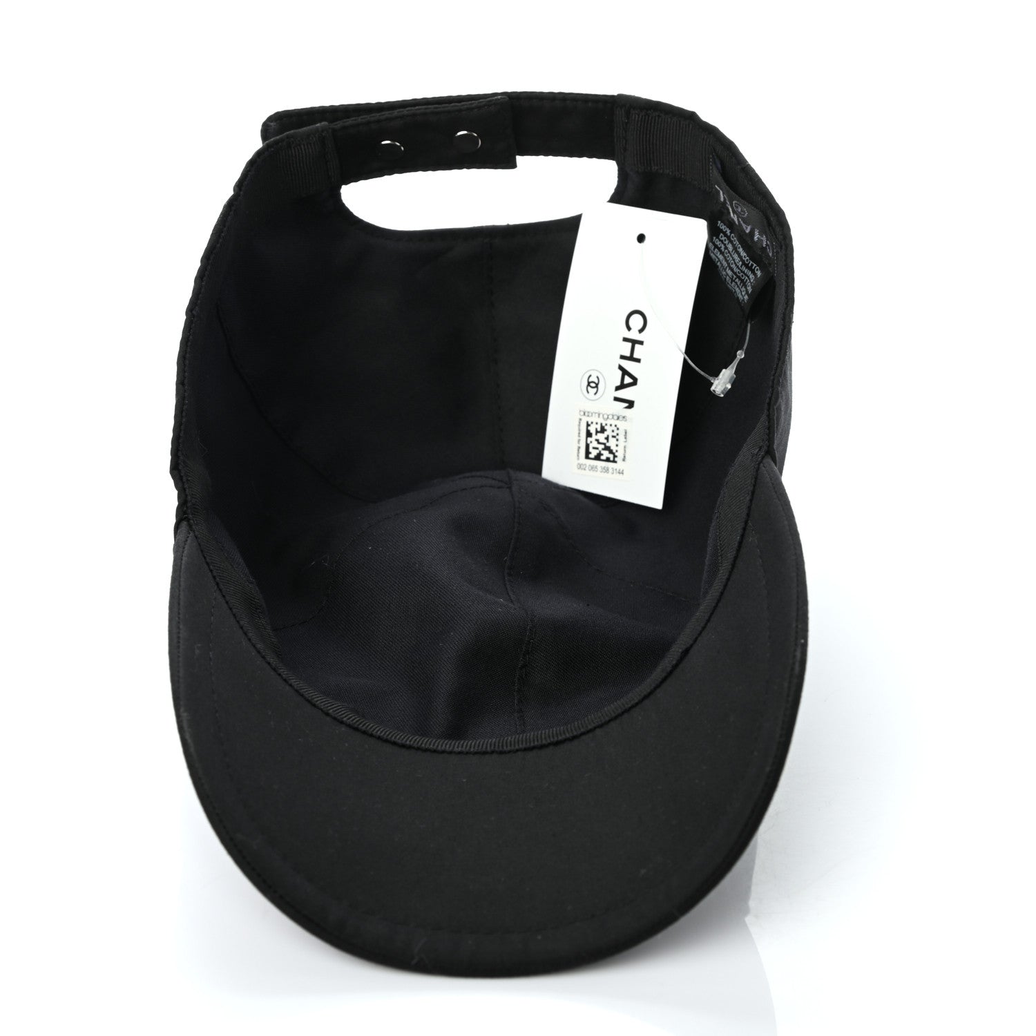 Chanel Cotton CC Cap Hat Black 7 of 8