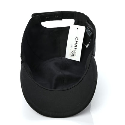 Chanel Cotton CC Cap Hat Black 7 of 8