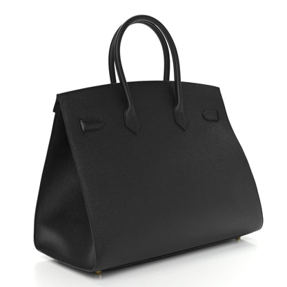 Hermes Epsom Birkin Sellier 35 Black 3 of 11