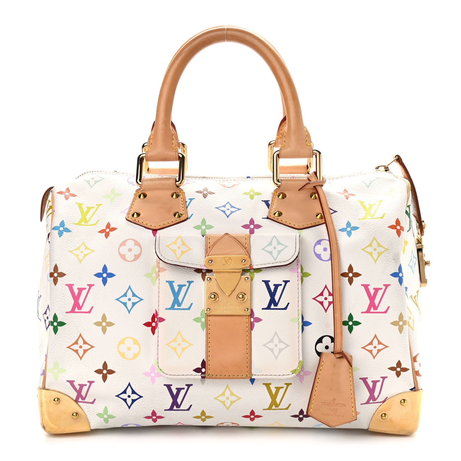 Louis Vuitton Monogram Multicolor Speedy 30 White 1 of 15