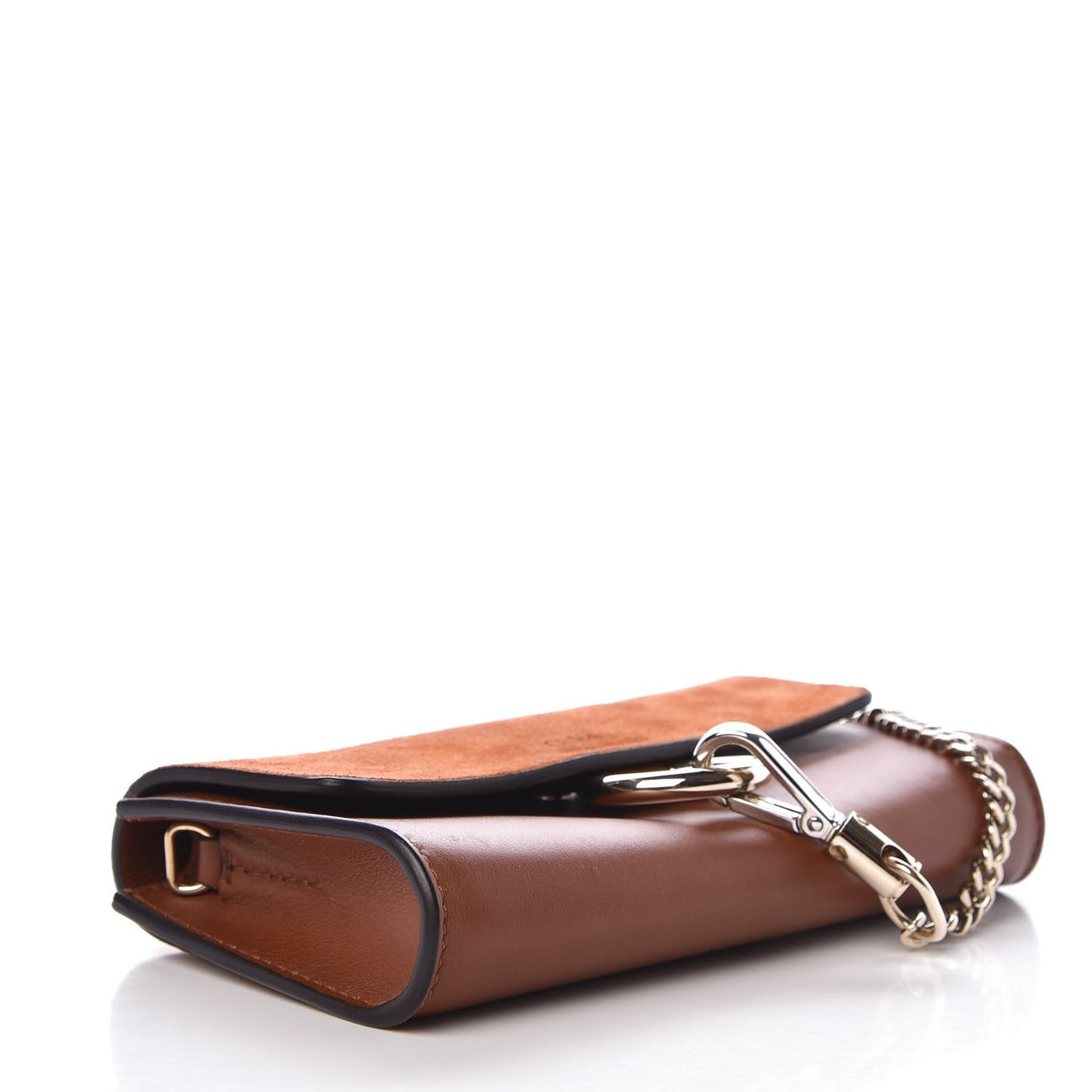 Suede Calfskin Mini Faye Shoulder Bag Tobacco