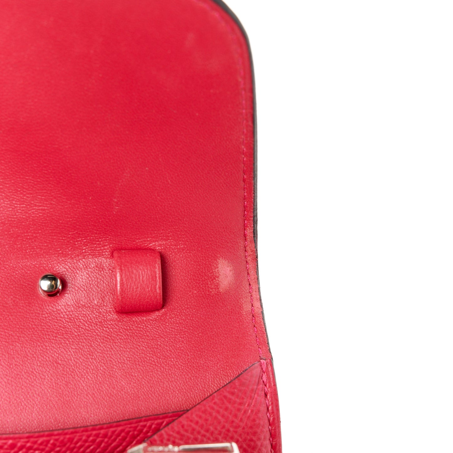 Epsom Alligator Constance Wallet To Go Rose Extreme Sable