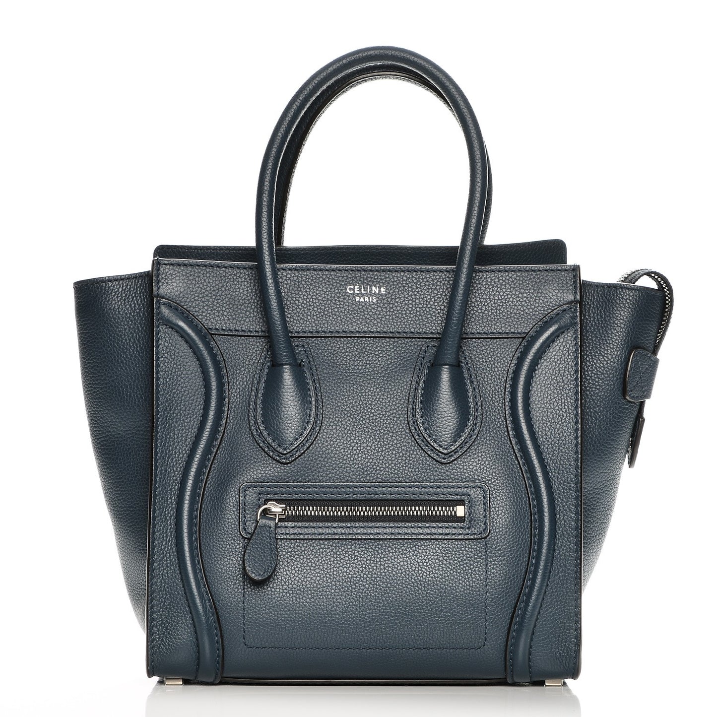 Drummed Calfskin Micro Luggage Orage