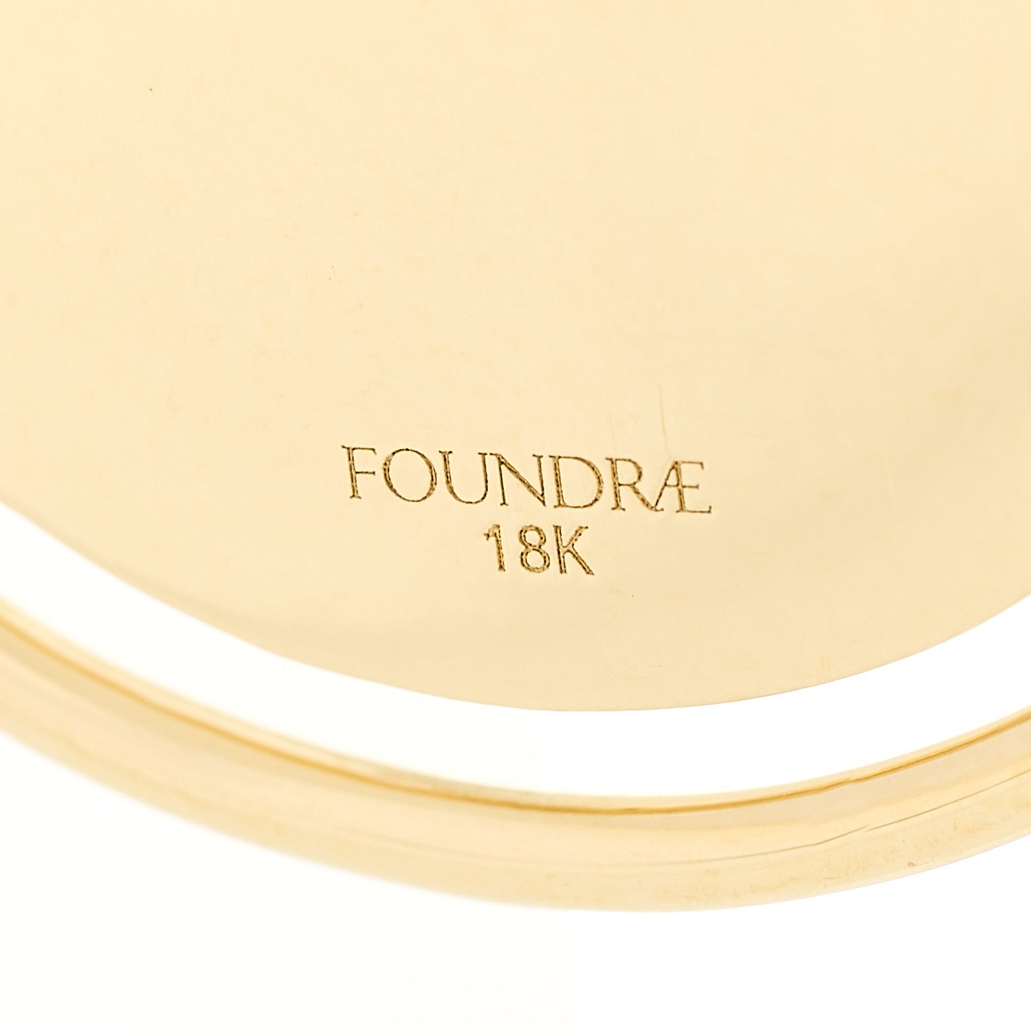 Foundrae 18K Yellow Gold Large Karma Medallion Pendant 4 of 4