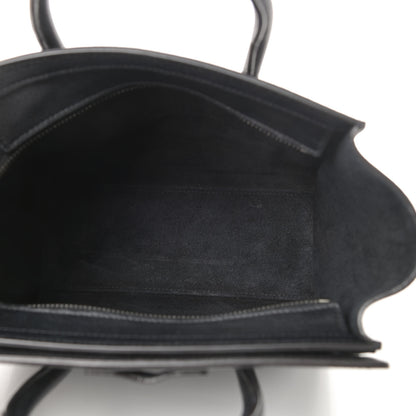 Celine Drummed Calfskin Nano Luggage Black 5 of 13