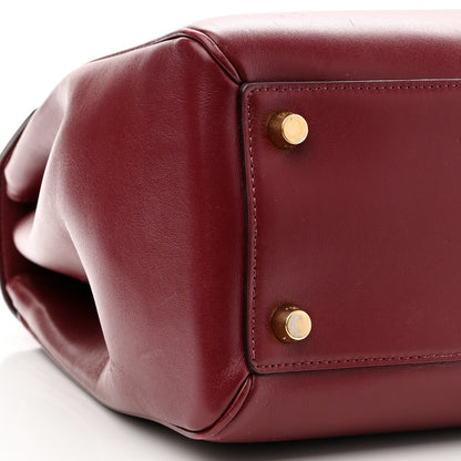 Celine Satinated Calfskin Medium 16 Top Handle Bag Light Burgundy 9 of 12