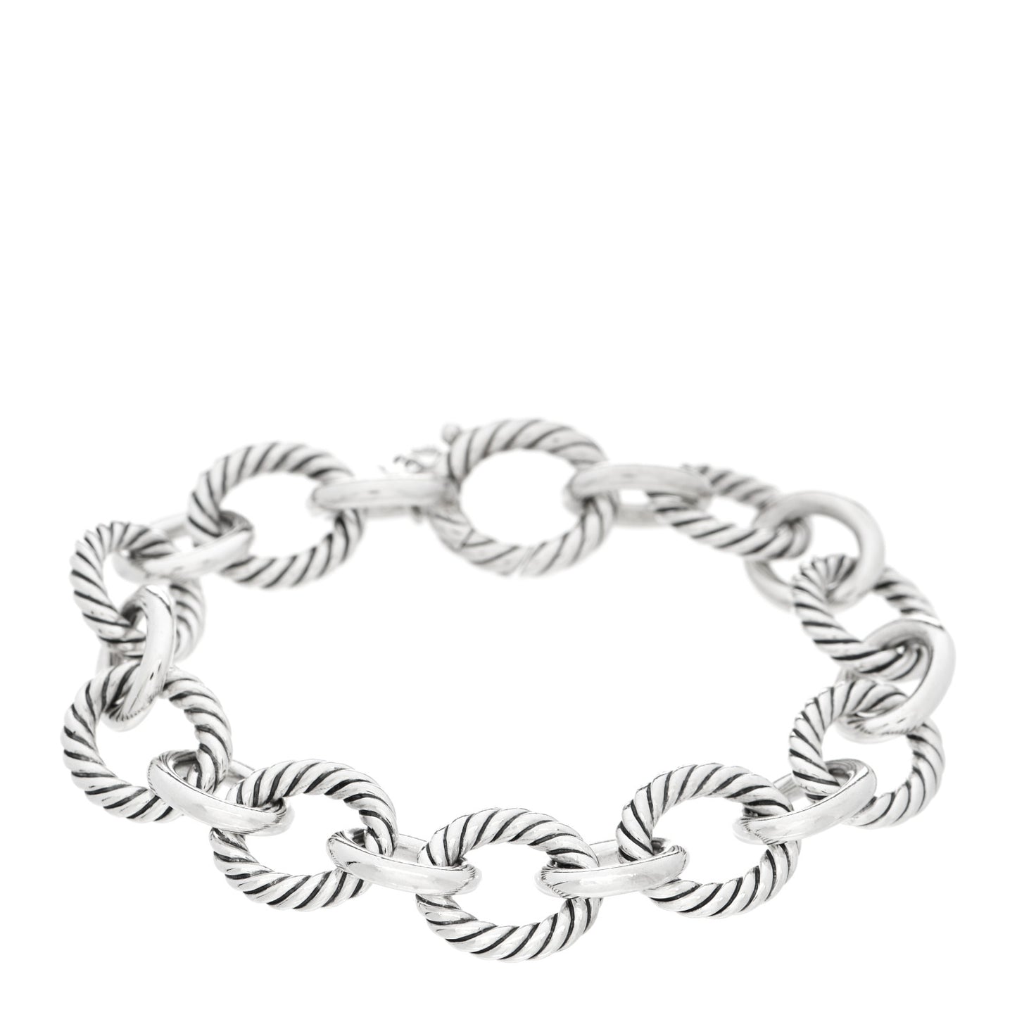 Sterling Silver 12mm Large Oval Link Bracelet
