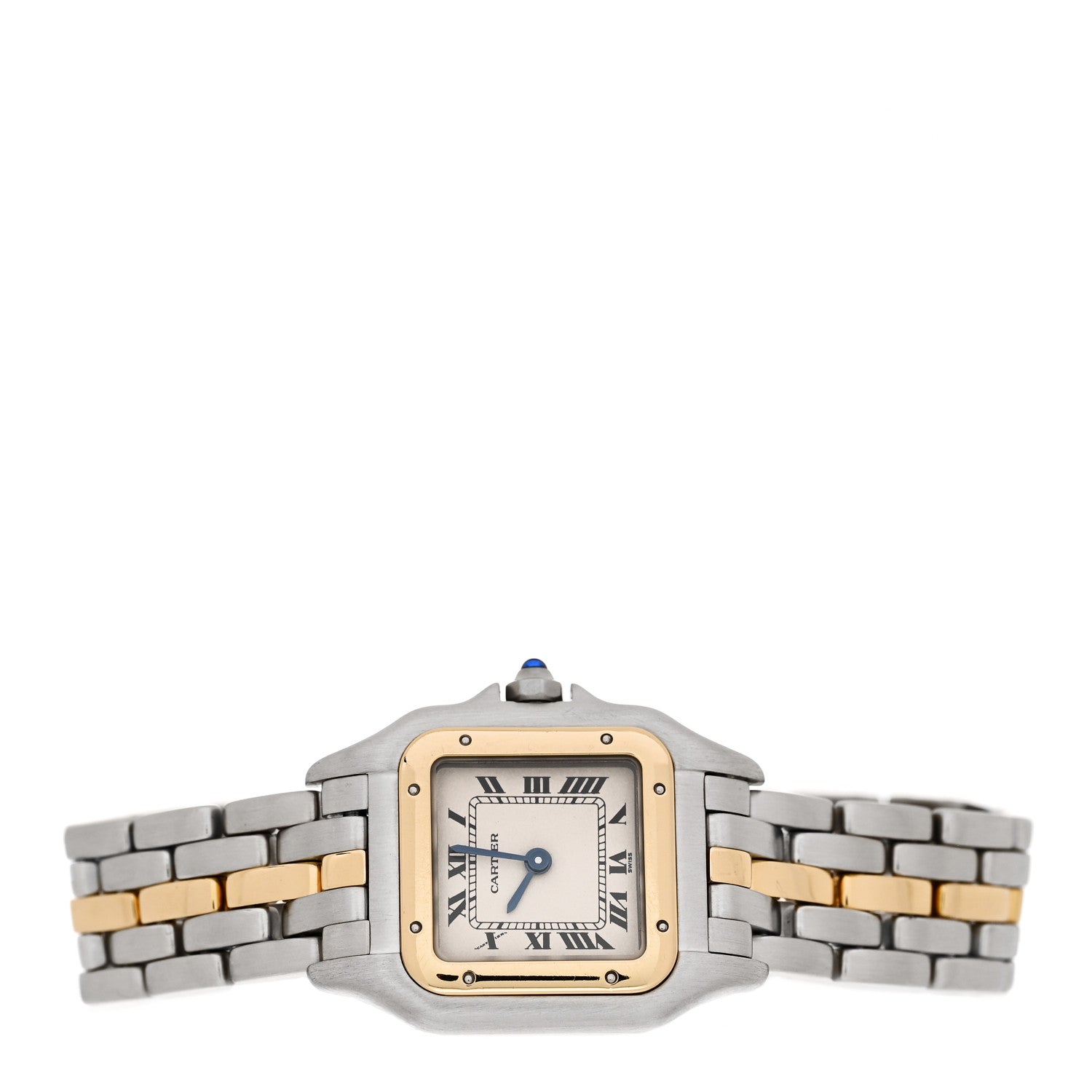 Cartier Stainless Steel 18K Yellow Gold 22mm Panthere Quartz Watch 2 of 4