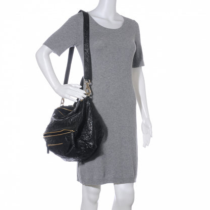 Givenchy Textured Sheepskin Medium Pandora Pepe Messenger Black 3 of 9