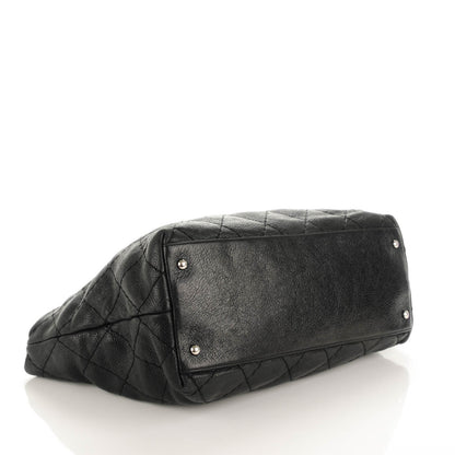 Chanel Glazed Calfskin Large On The Road Tote Black 4 of 11