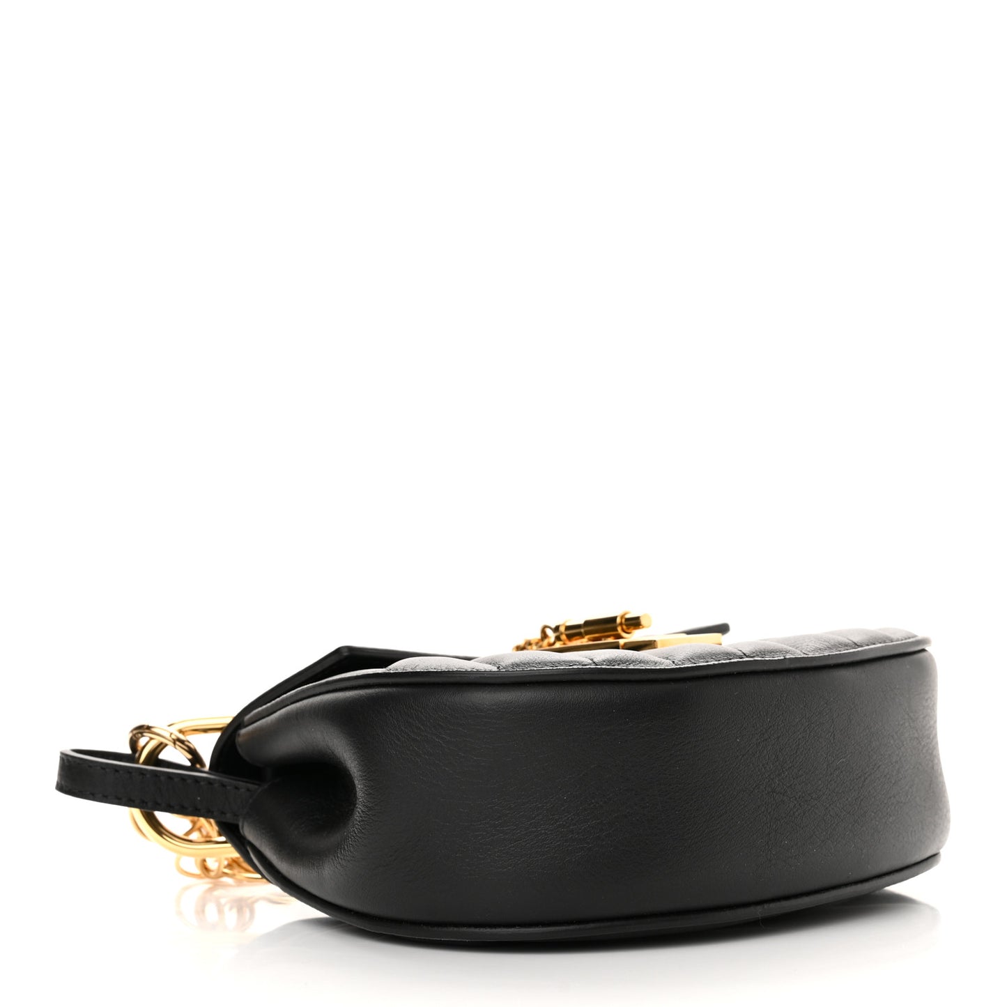 Calfskin Quilted Mini Drew Bijou Shoulder Bag Black