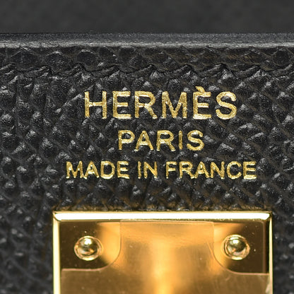 Hermes Epsom Kelly Sellier 25 Black 25 of 38