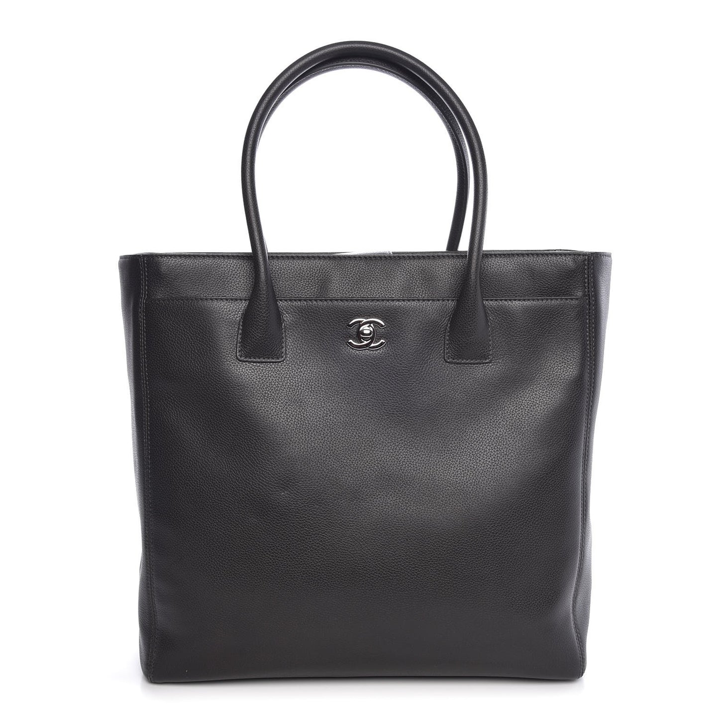 Calfskin Tall Cerf Tote Anthracite