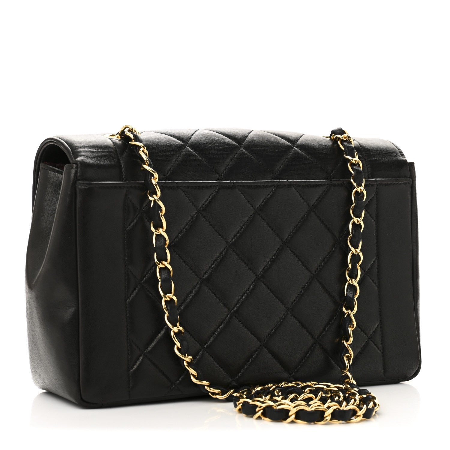 Chanel Lambskin Quilted Medium Single Flap Black 3 of 10