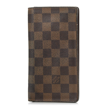 Louis Vuitton Damier Ebene Porte-Cartes Credit Yen Checkbook Wallet 1 of 6