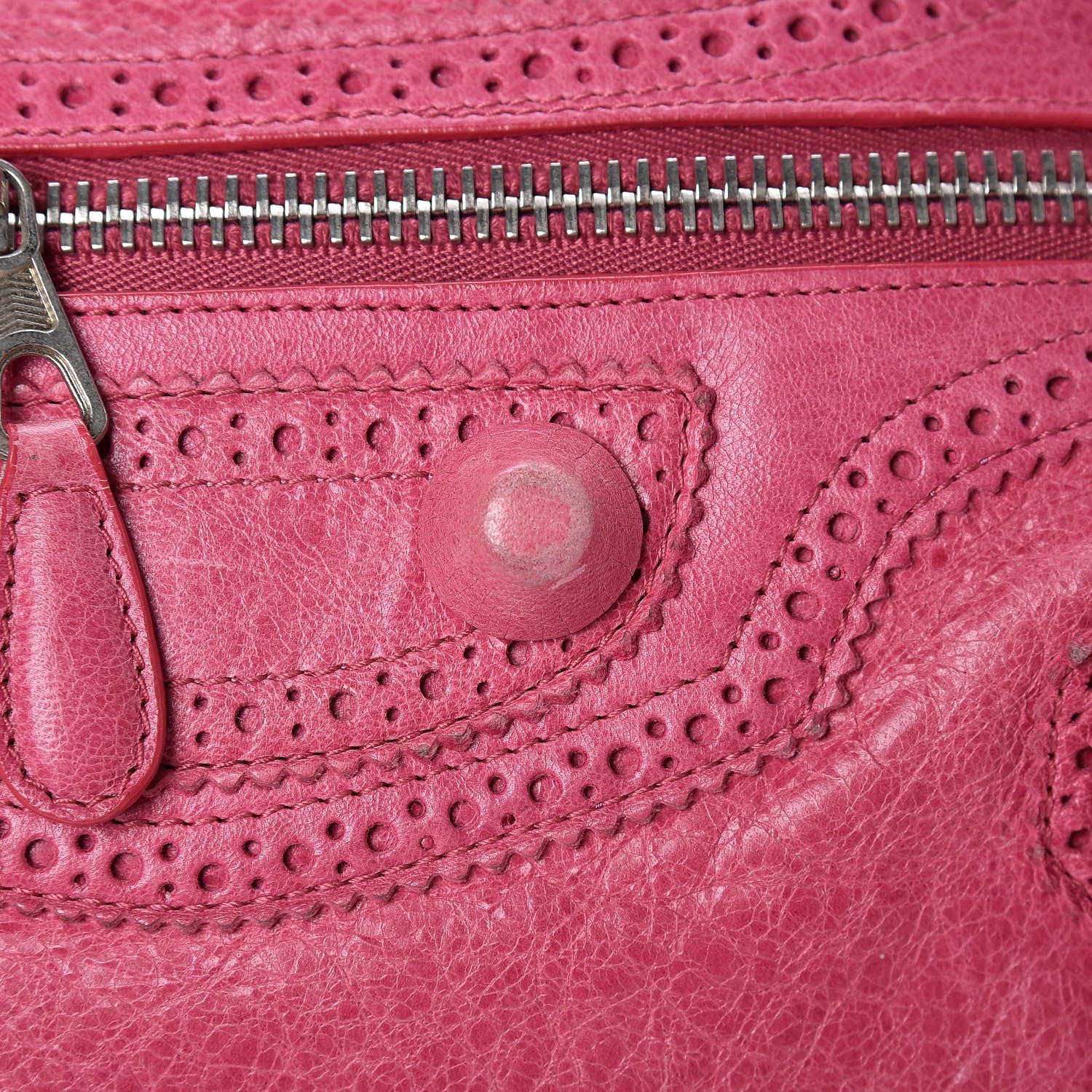 Balenciaga Agneau Giant Brogues Hardware City Sorbet 19 of 21