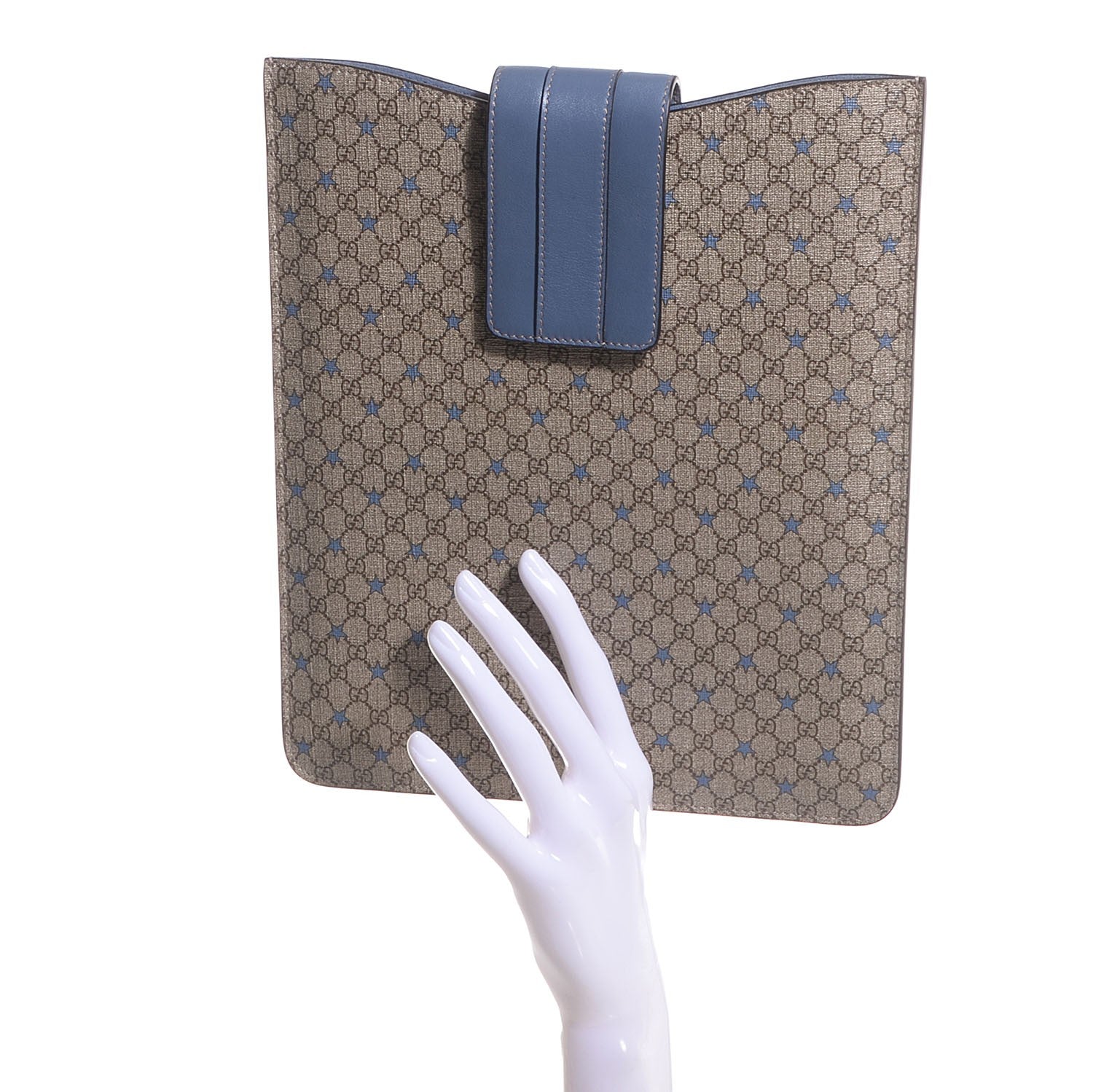 Gucci GG Supreme Monogram Stars iPad Case Blue 2 of 7