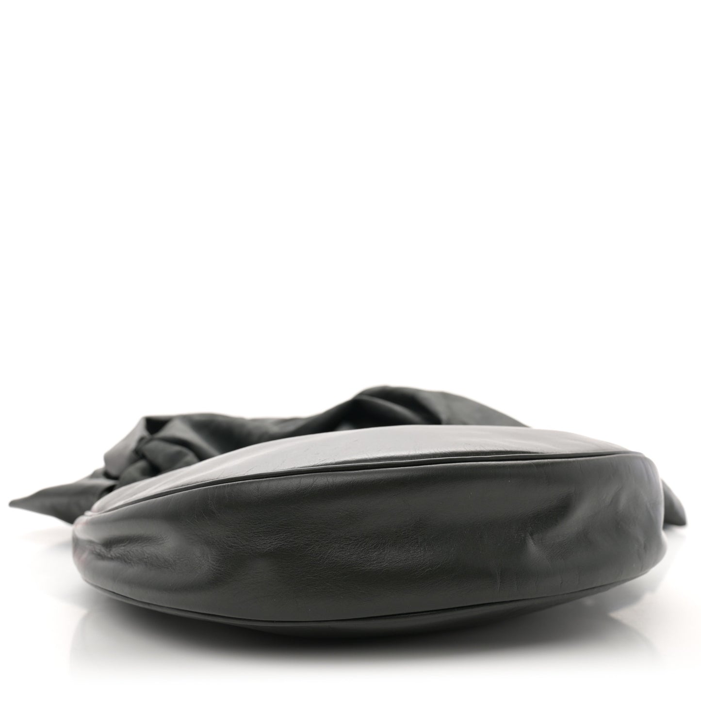 Calfskin Foulard Shoulder Bag Black