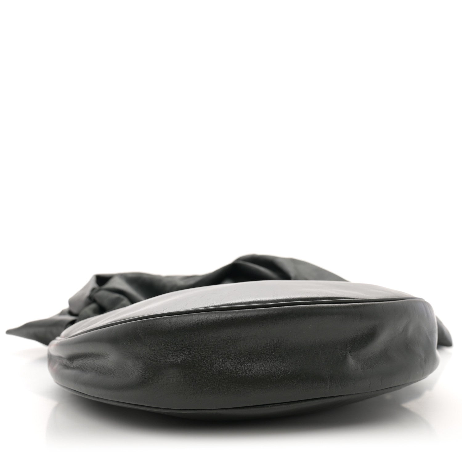 Bottega Veneta Calfskin Foulard Shoulder Bag Black 4 of 11