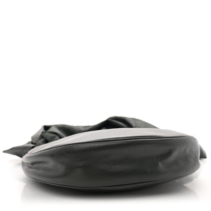 Bottega Veneta Calfskin Foulard Shoulder Bag Black 4 of 11