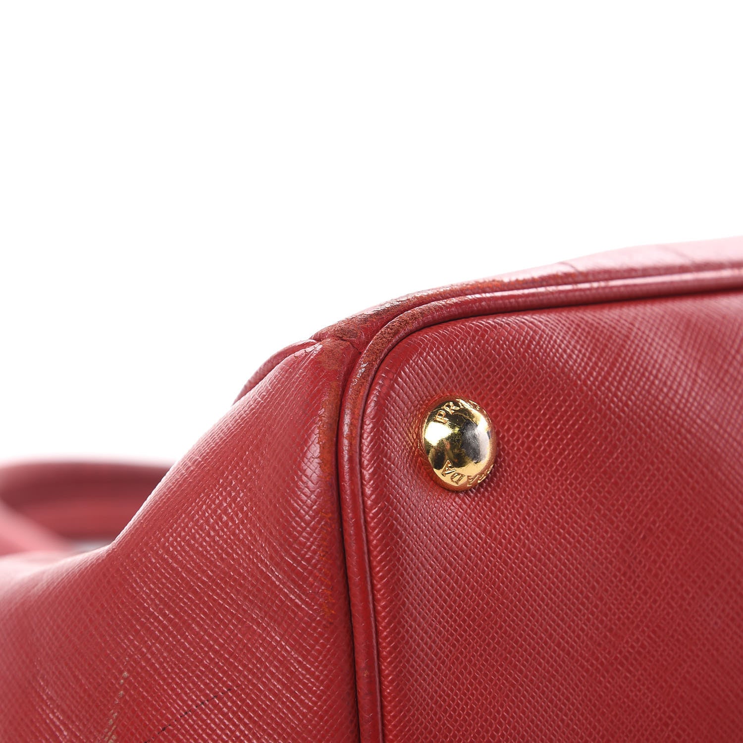 Prada Saffiano Lux Large Tote Fuoco 10 of 24