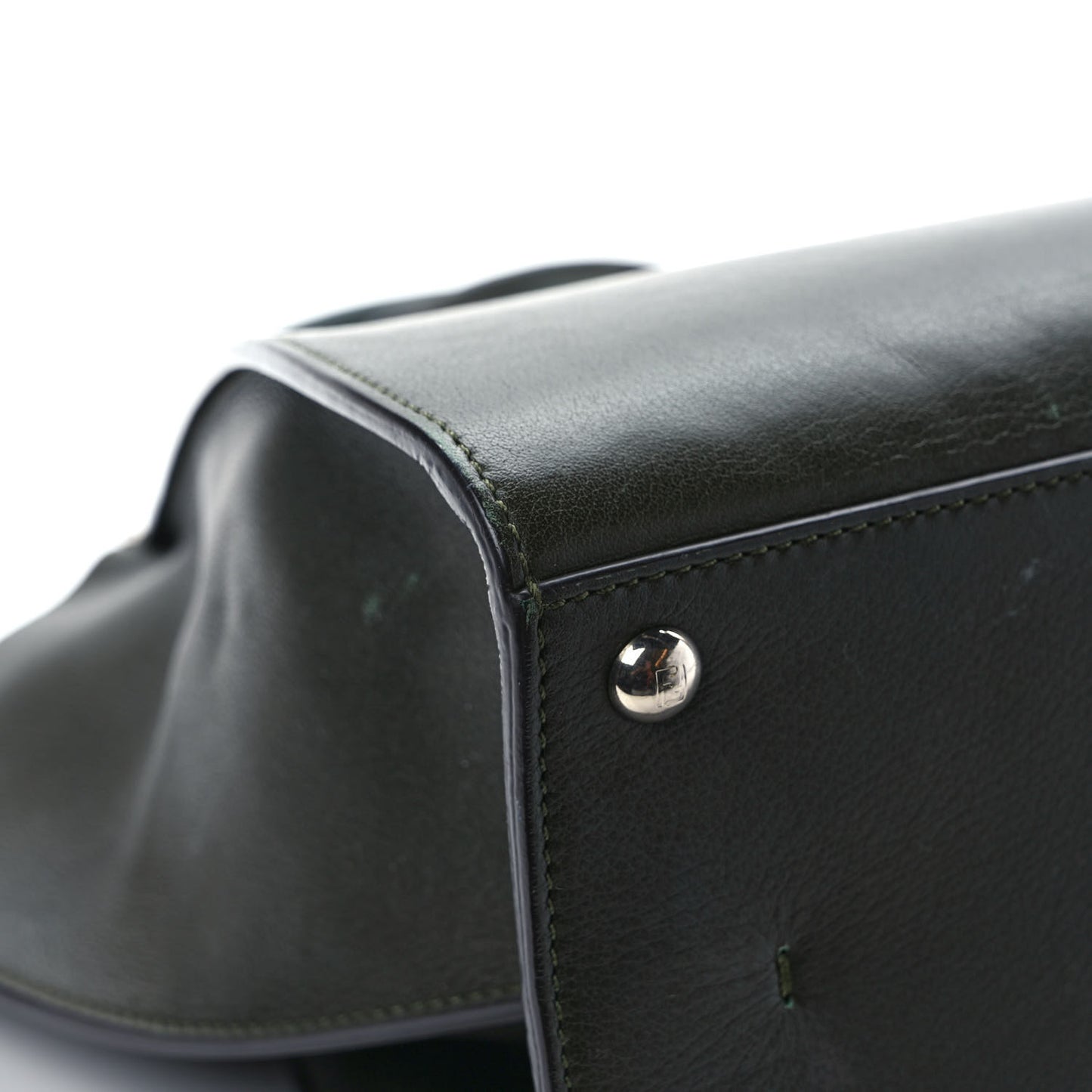 Vitello Dolce Marmol Shiny Nappa Petite 3Jours Tote Verde Prato