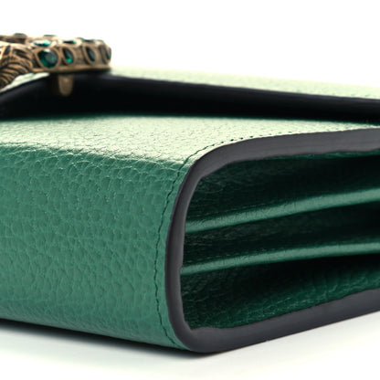 Gucci Calfskin Mini Dionysus Chain Wallet Emerald 10 of 10