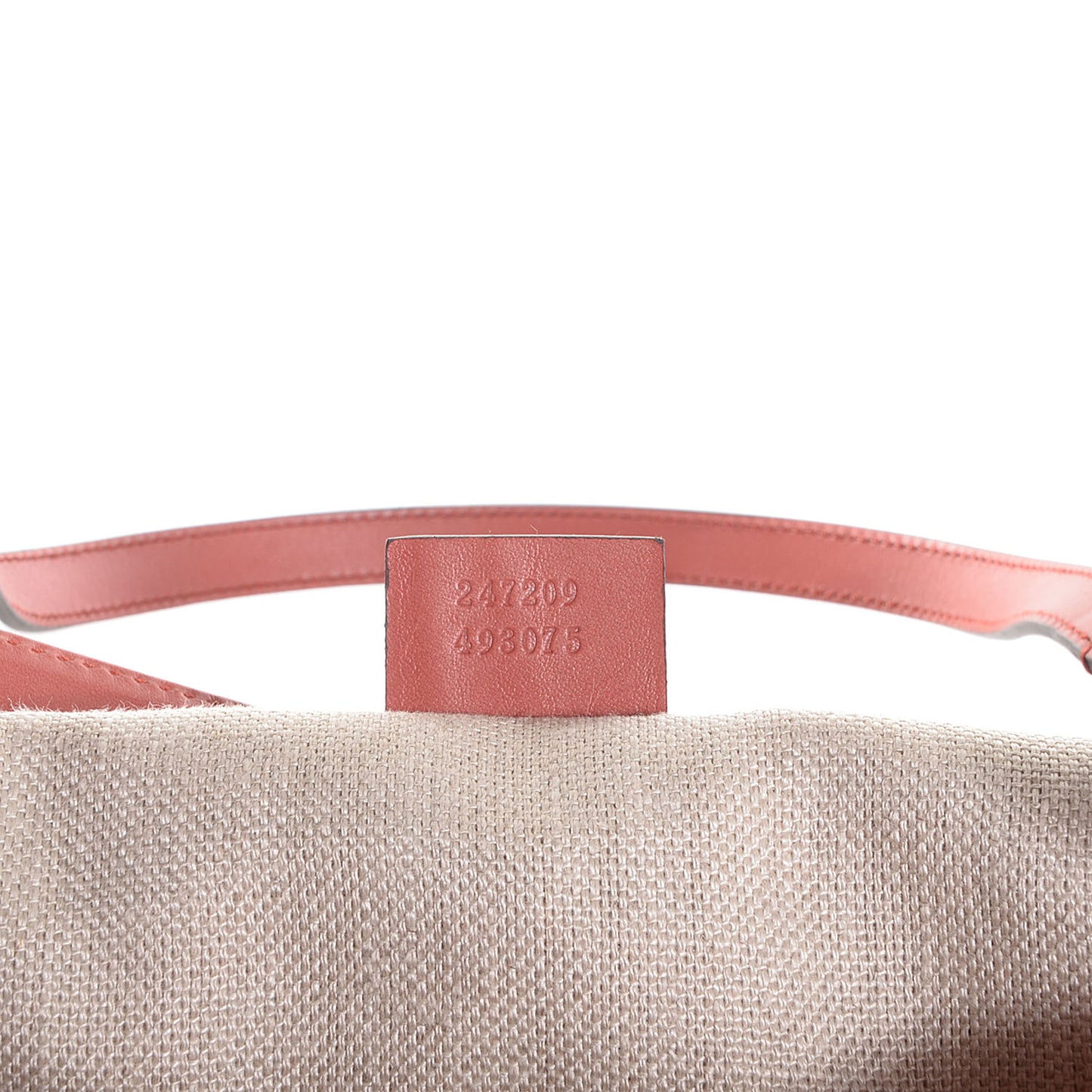 Linen Medium Craft Logo Tote Coral