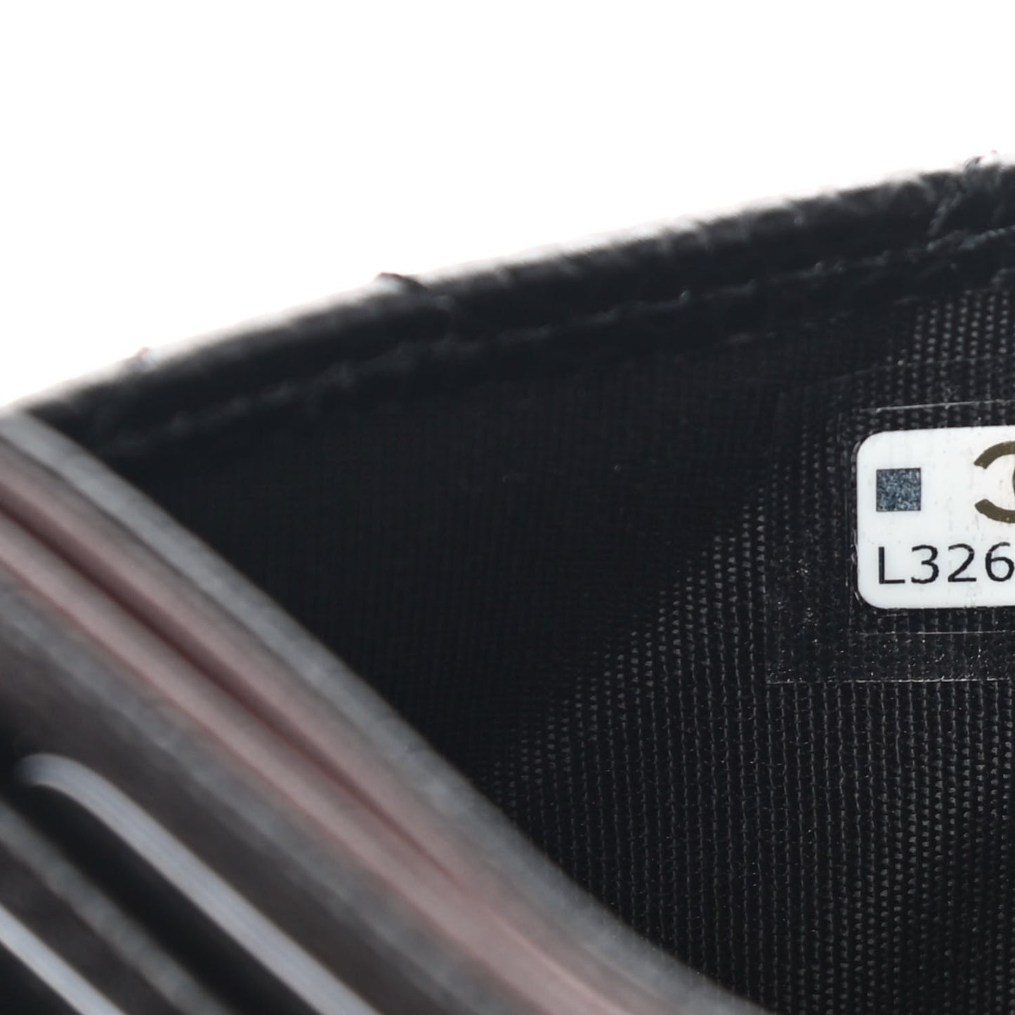 Caviar Quilted Card Holder Black