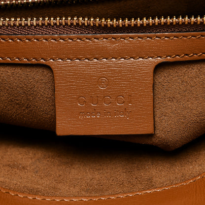 Gucci Boarded Plutone Calfskin Medium Arli Shoulder Bag Nocciola 6 of 10