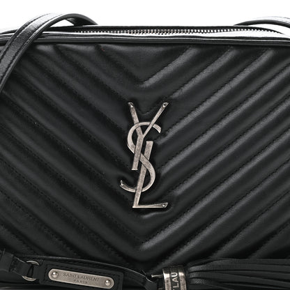 Saint Laurent Calfskin Matelasse Monogram Lou Camera Bag Black 10 of 10