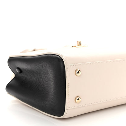 Chanel Grained Calfskin Mini Bi-Color Neo Executive Shopper Tote Beige Black 8 of 9
