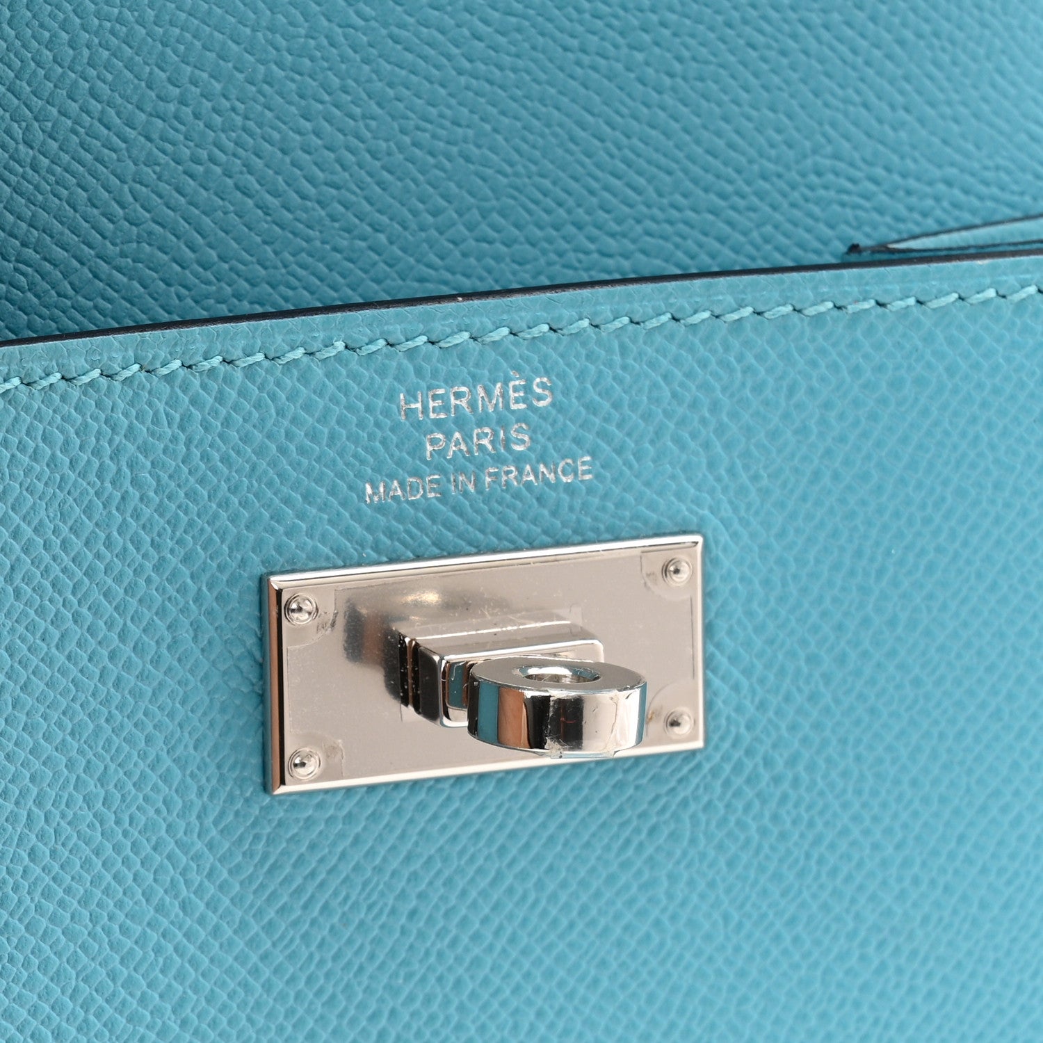 Hermes Epsom Kelly Pocket Compact Wallet Turquoise 6 of 6