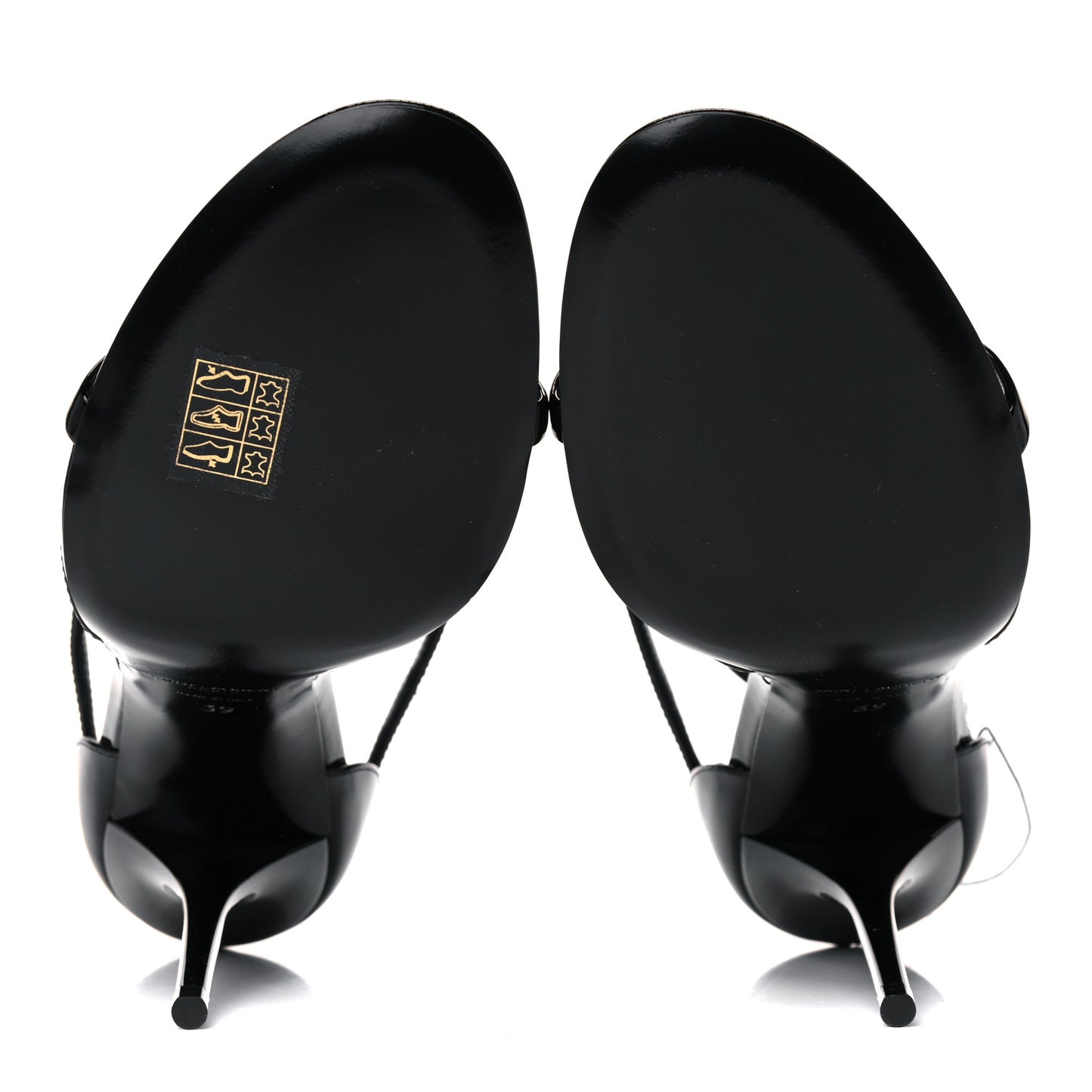 Patent Cassandra 100 Ankle Strap Sandals 39 Black