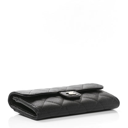 Chanel Caviar Quilted Medium Flap Wallet Black 4 of 11