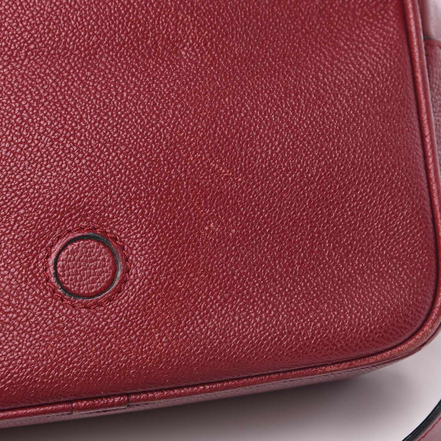 Burberry Soft Grain Calfskin Small Buckle Zip Bag Parade Red 9 of 16