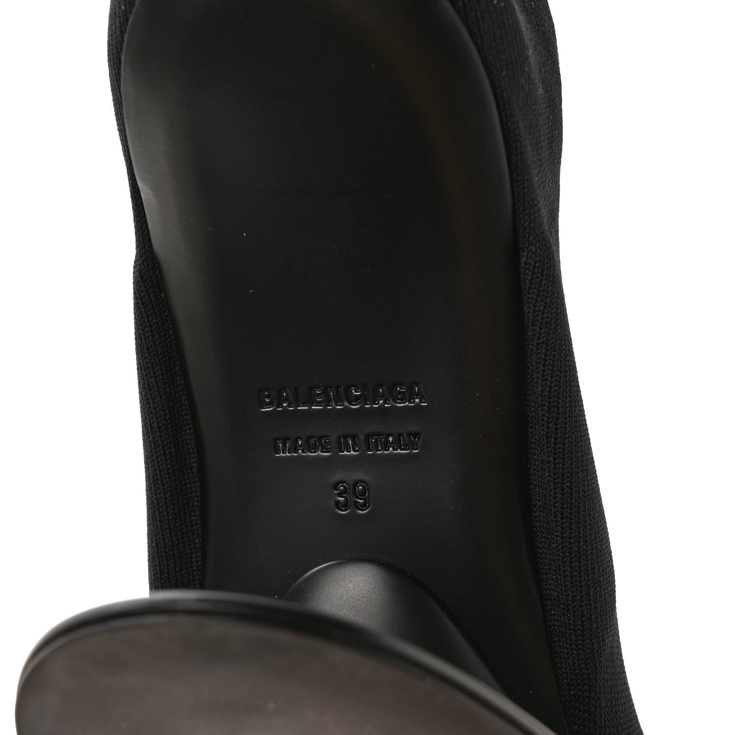 Balenciaga Knit Round Toe Stage 100mm Booties 39 Black 6 of 6