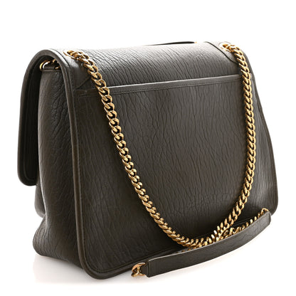 Saint Laurent Grained Lambskin Monogram Large Niki Chain Satchel Light Musk 3 of 9