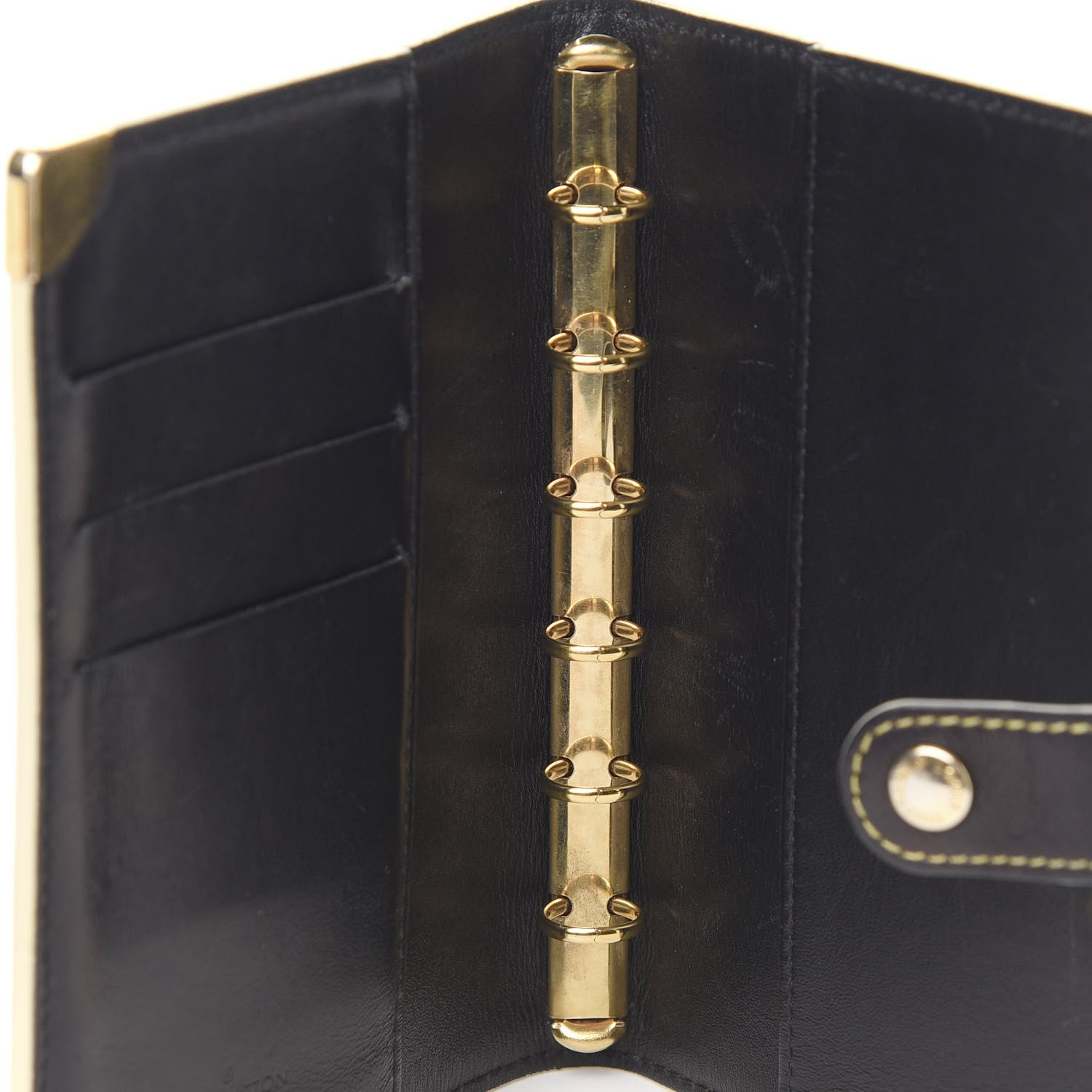 Louis Vuitton Suhali Small Ring Agenda Cover Black 6 of 6