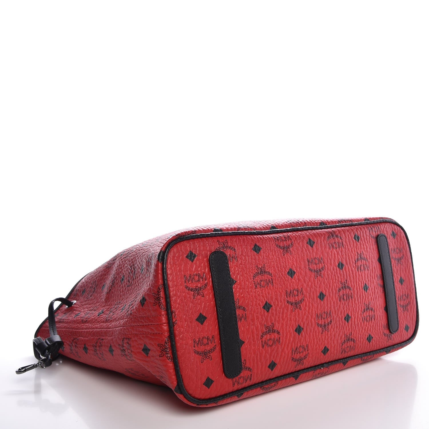 MCM Visetos Medium Reversible Shopper Tote Ruby Red 5 of 12