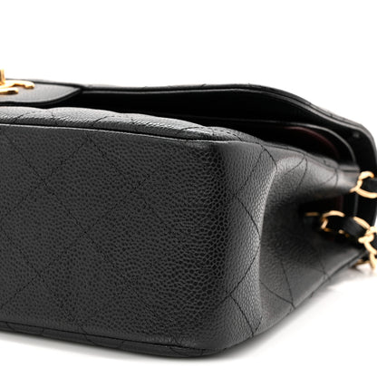Chanel Caviar Quilted Jumbo Double Flap Black 10 of 10