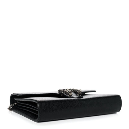 Gucci Calfskin Mini Dionysus Chain Wallet Black 4 of 12