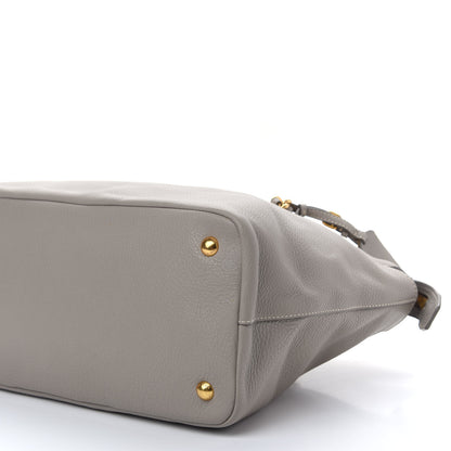 Prada Vitello Daino Chain Shoulder Bag Pomice 7 of 8