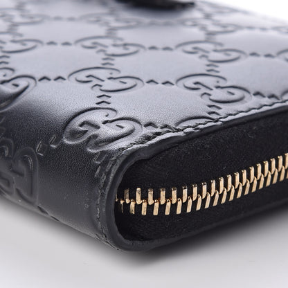 Gucci Guccissima Bow Zip Around Wallet Black 8 of 10