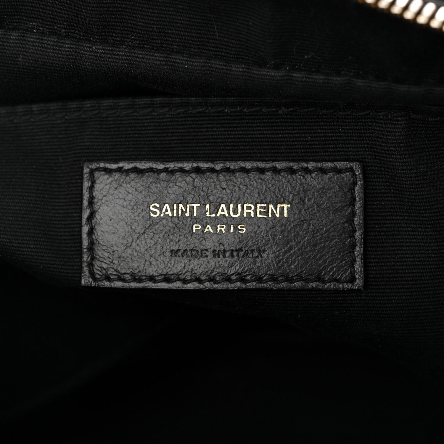 Saint Laurent Calfskin Matelasse Monogram Lou Camera Bag Black 6 of 12