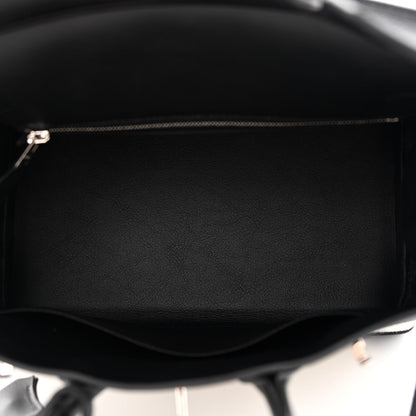 Hermes Toile H Swift Birkin 25 Ecru Black 5 of 11