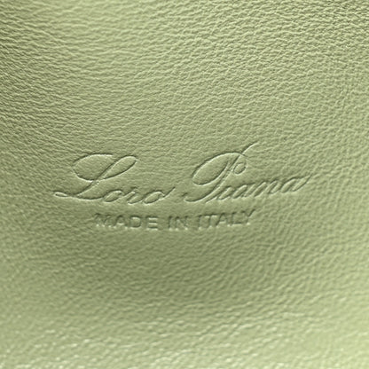 Loro Piana Grained Calfskin L19 Extra Pocket Pouch Sage Brush Leaves 6 of 9