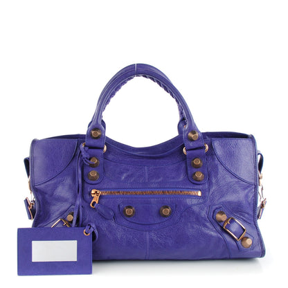 Balenciaga Agneau Giant 21 Rose Gold Hardware Part Time Bleu Lavande 1 of 7
