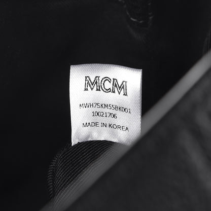 MCM Grained Calfskin Large Klara Hobo Black 7 of 8