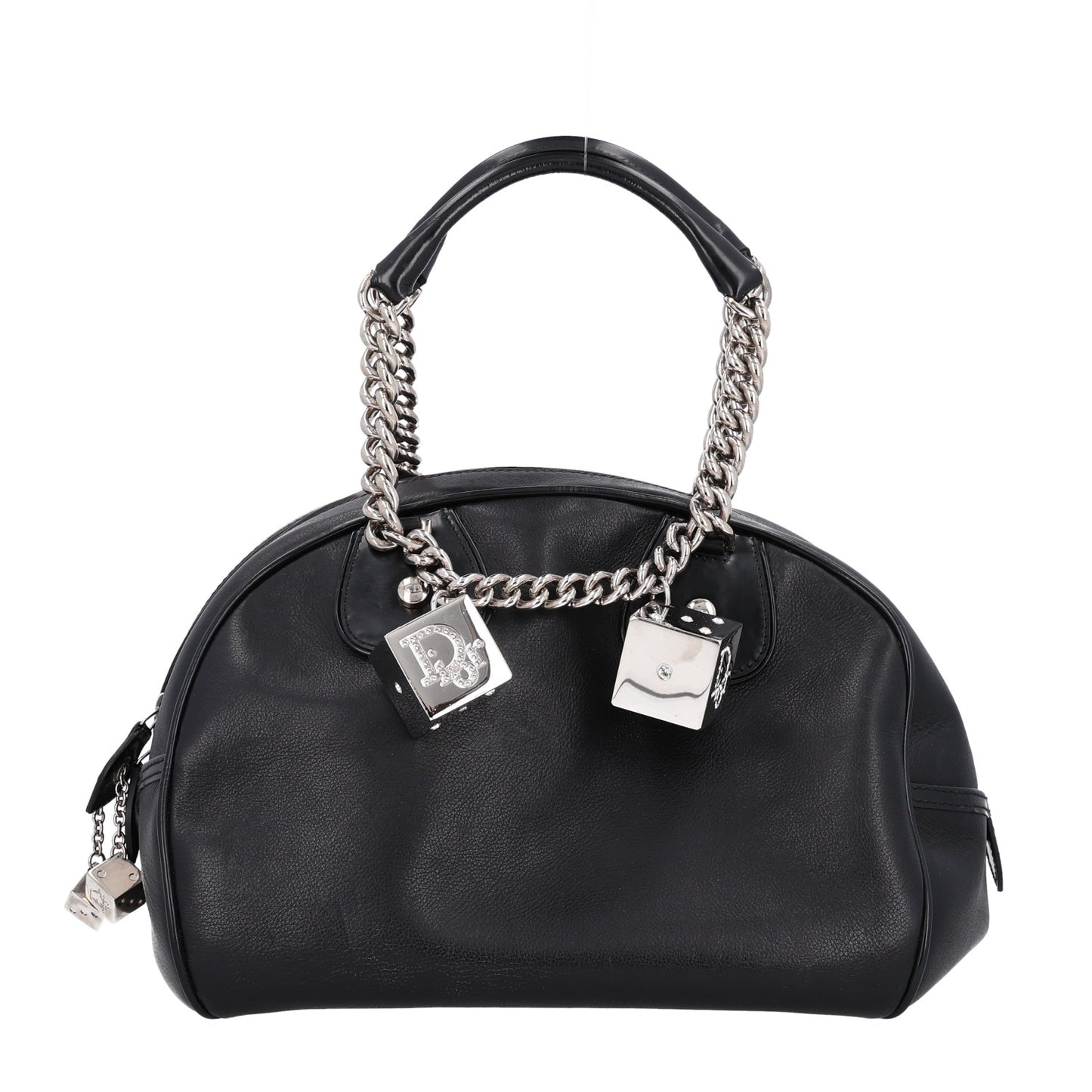 Calfskin Gambler Dice Bowler Black